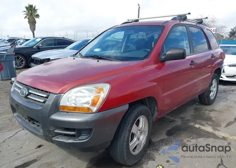 2007 Kia Sportage Lx z USA, uszkodzony, nr VIN KNDJF724677345580